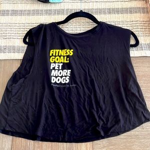 Cropped workout tank
